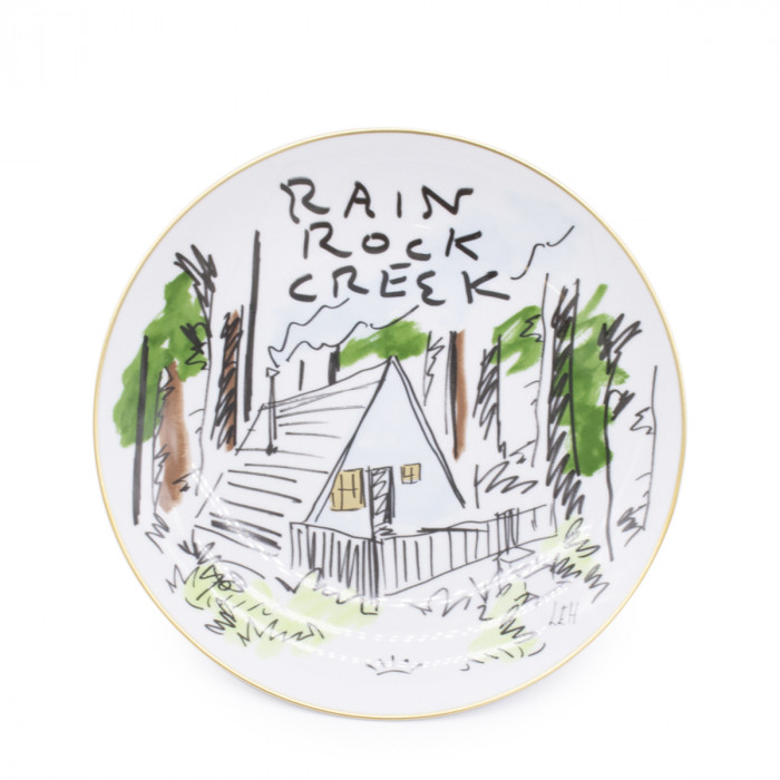 DESIGNER PLATE RAIN ROCK CREEK