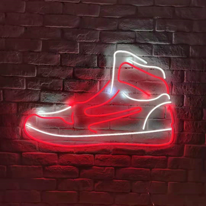 RED AND WHITE LED SNEAKER 2