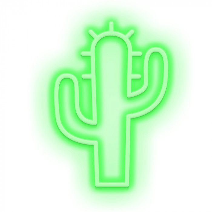 GREEN LED CACTUS DCOR