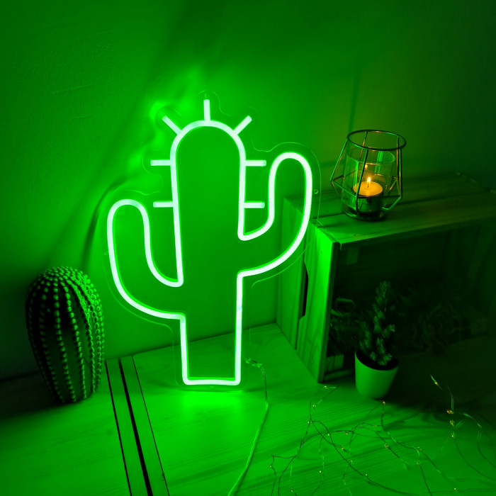 GREEN LED CACTUS DCOR 2