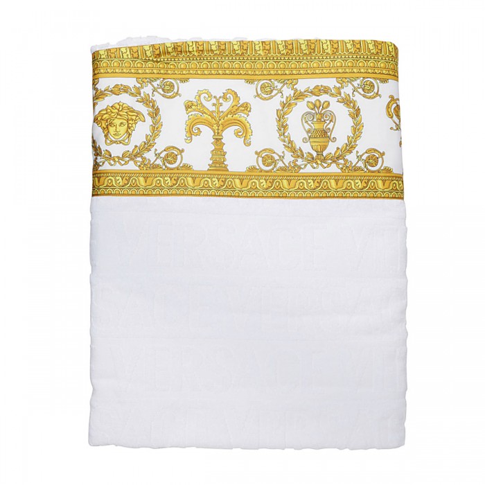 WHITE AND GOLD COTTON TOWEL...