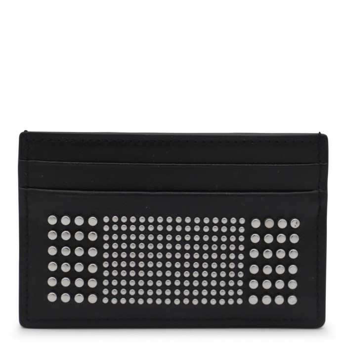 BLACK LEATHER STUDDED CARD... 2