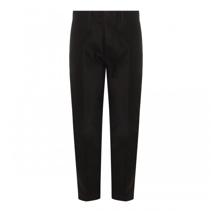 BLACK WOOL PANTS