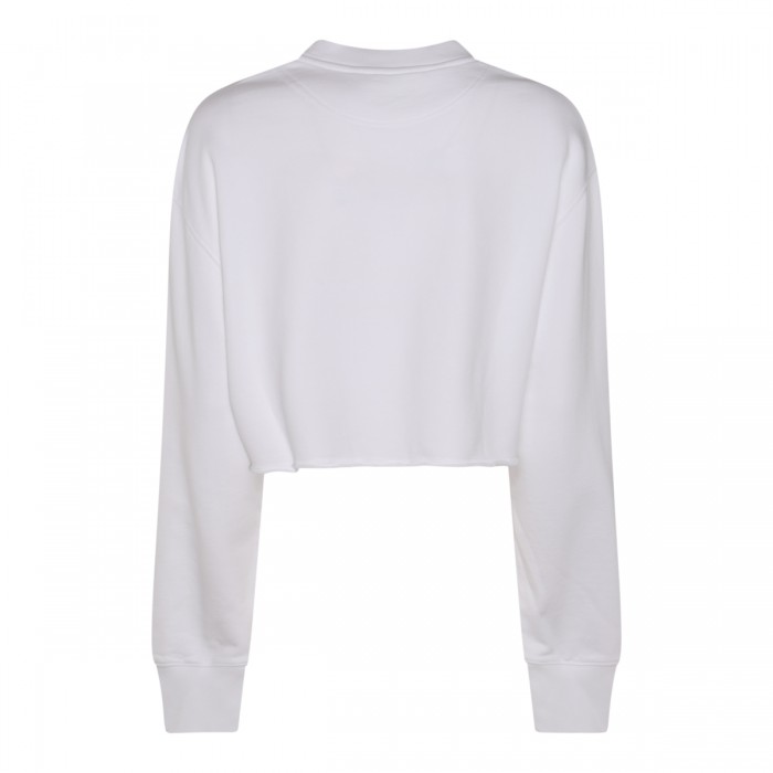 WHITE COTTON SWEATSHIRT 2