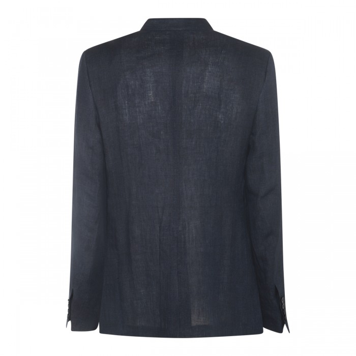 NAVY BLUE LINEN BLAZER 2