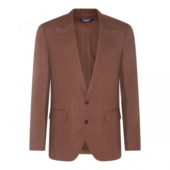 BROWN LINEN BLAZER