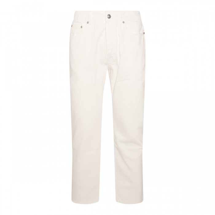 OFF WHITE COTTON JEANS