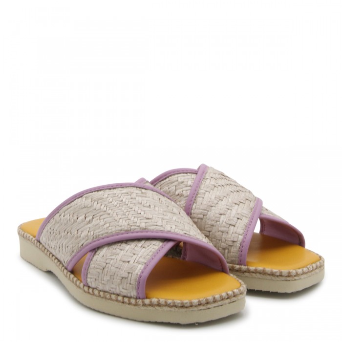 YELLOW AND LILAC LEATHER... 2