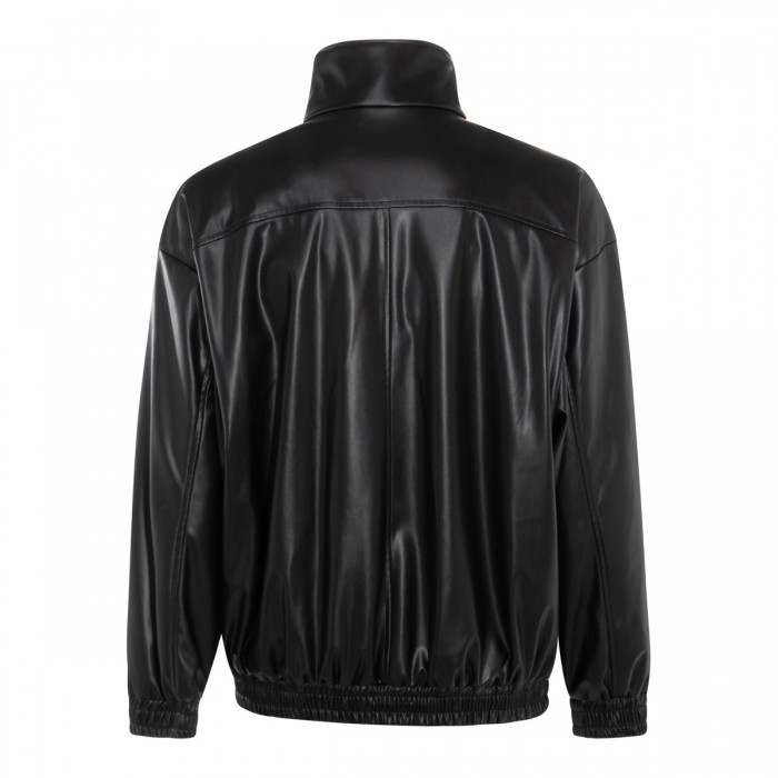 BLACK FAUX LEATHER CASUAL... 2