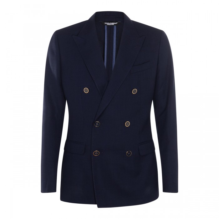 NAVY BLUE WOOL BLAZER
