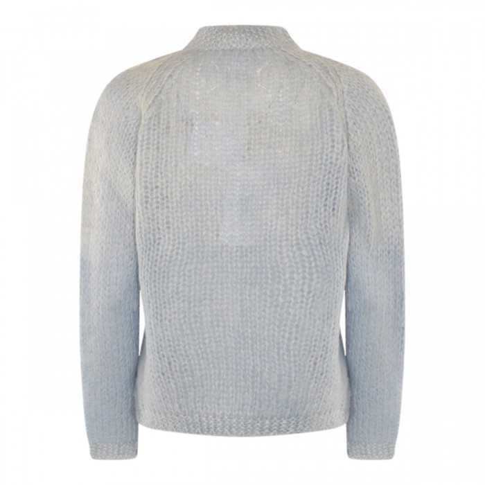 LIGHT BLUE WOOL BLEND CARDIGAN 2