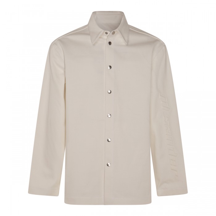 CREAM COTTON DENIM JACKET