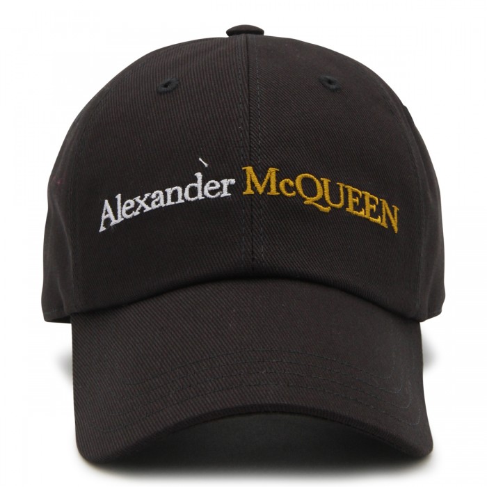 BLACK COTTON BASEBALL CAP