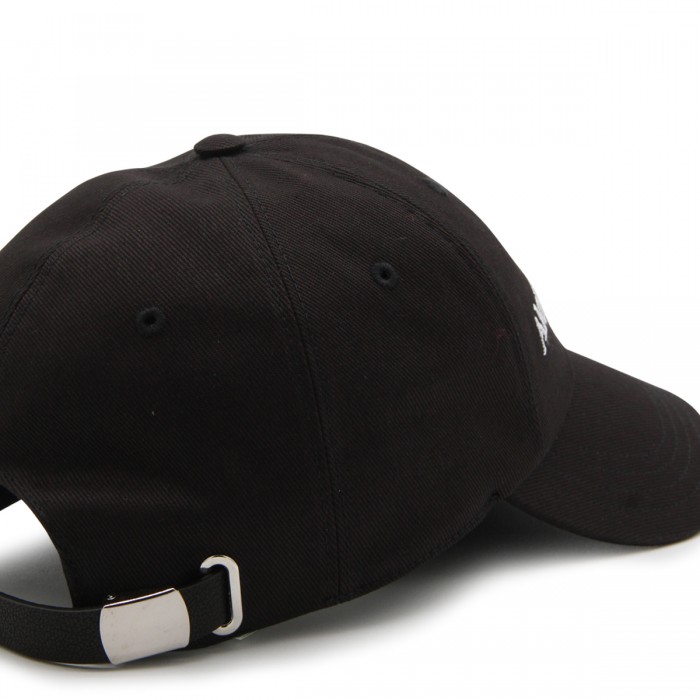 BLACK COTTON BASEBALL CAP 2