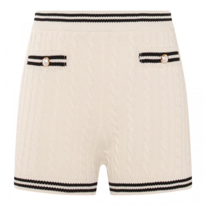 WHITE COTTON SHORTS