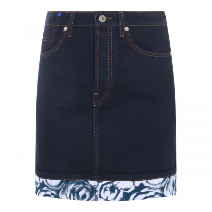 INDIGO BLUE DENIM COTTON SKIRT