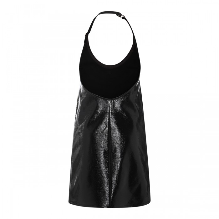 BLACK COTTON MINI DRESS 2
