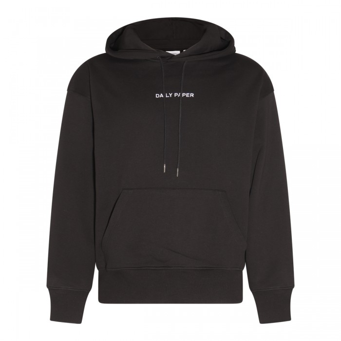 BLACK COTTON ELEVIN SWEATSHIRT