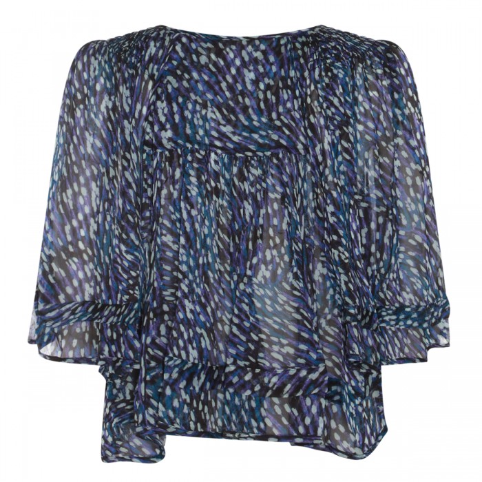 BLEU VISCOSE SHIRT 2