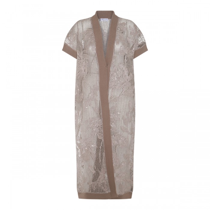 BEIGE COTTON KNITWEAR