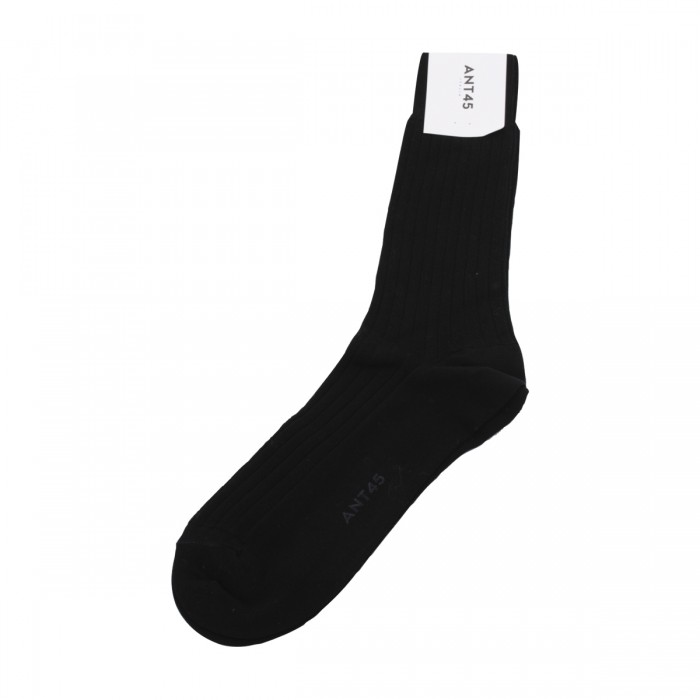 BLACK COTTON BLEND SOCKS 2