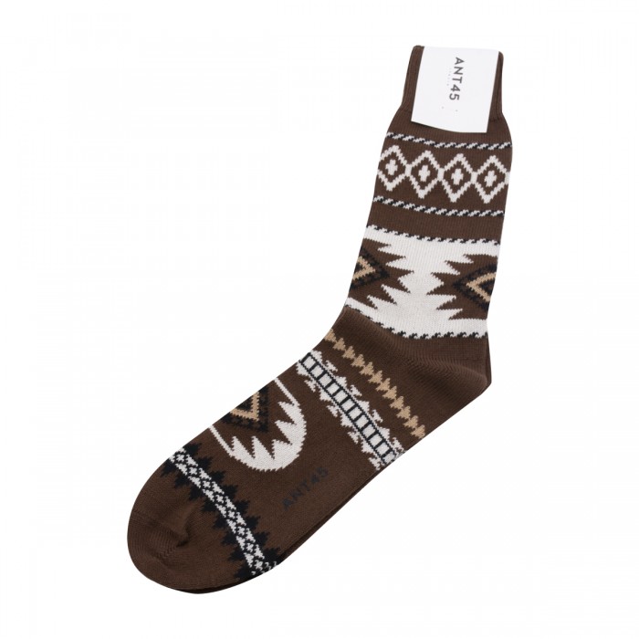 BROWN COTTON HOUSTON SOCKS 2