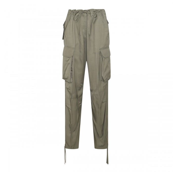 GREEN VISCOSE JEANS
