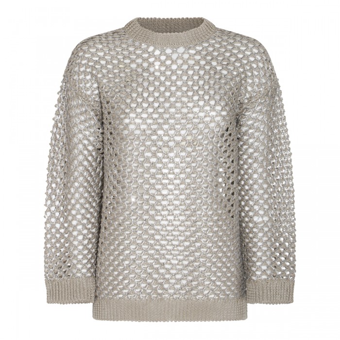 BEIGE LINEN KNITWEAR