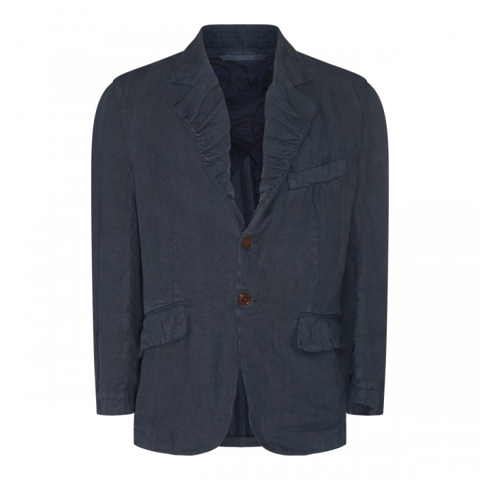 BLUE LINEN BLAZER