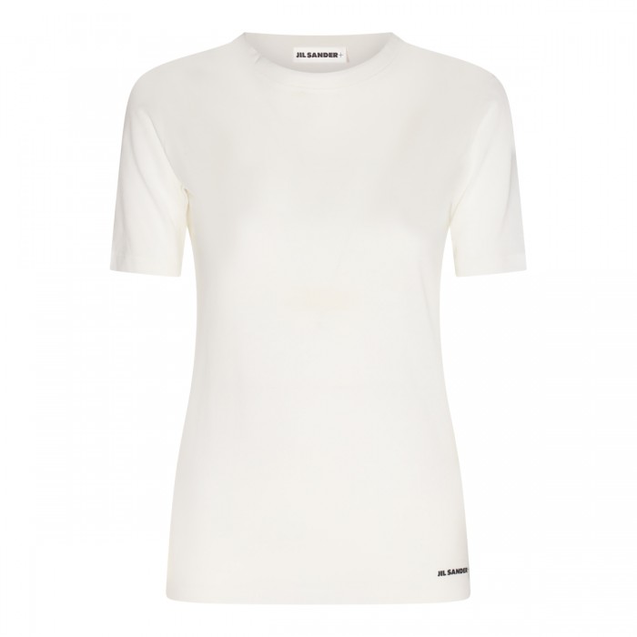 WHITE COTTON T-SHIRT