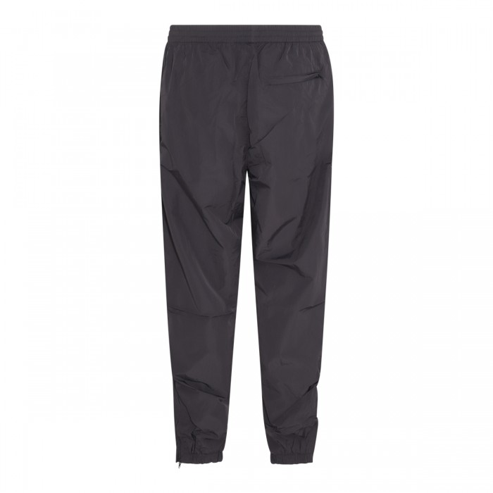 BLACK COTTON TRACK PANTS 2