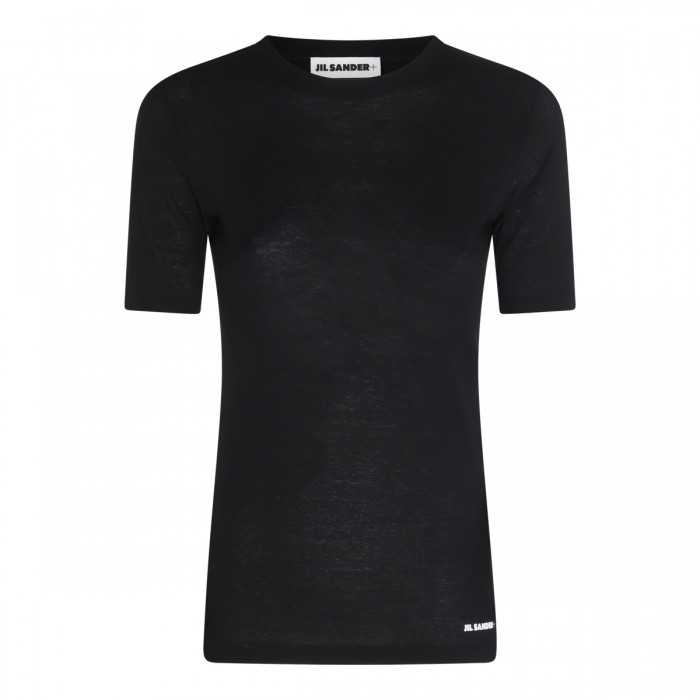 BLACK COTTON T-SHIRT
