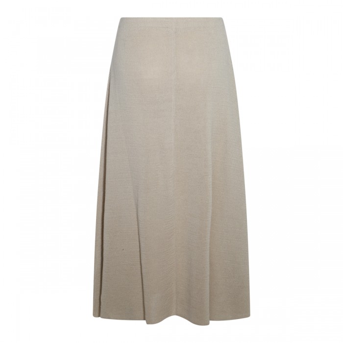 BEIGE LINEN SKIRT 2