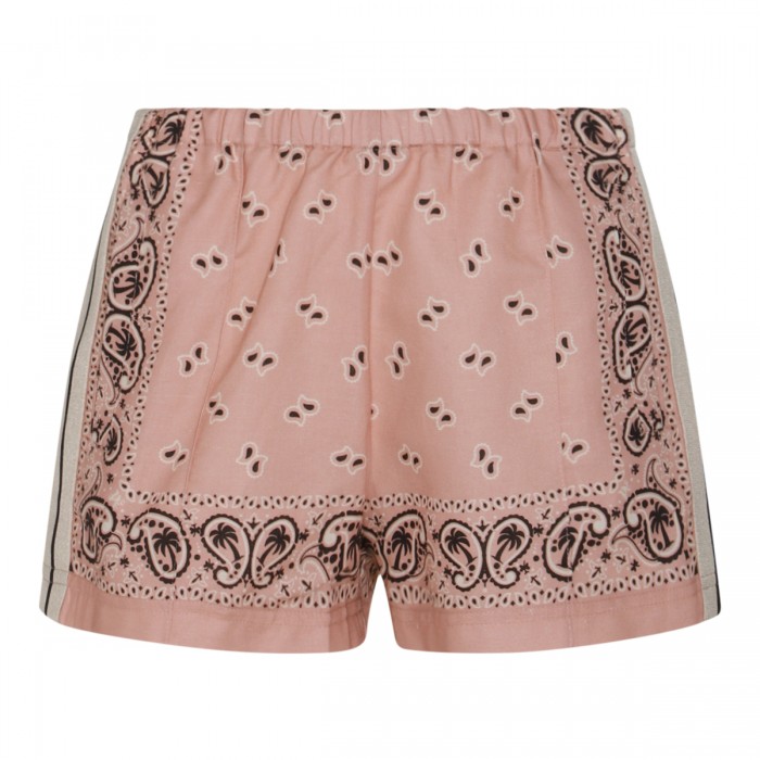 PINK LINEN SHORTS