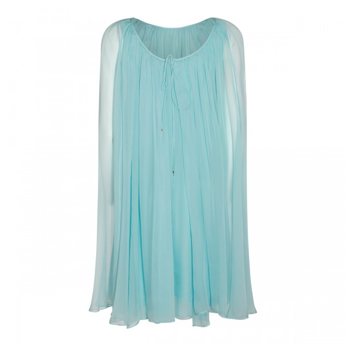 LIGHT BLUE SILK DRESS 2