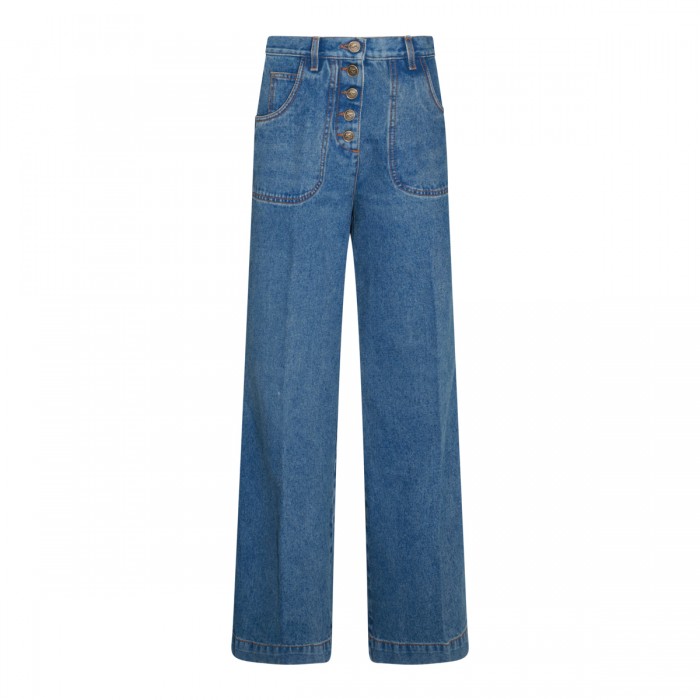 BLUE COTTON DENIM JEANS