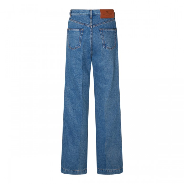 BLUE COTTON DENIM JEANS 2