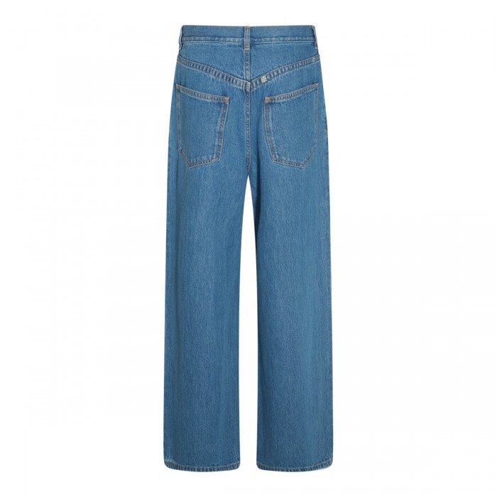 BLUE COTTON DENIM JEANS 2