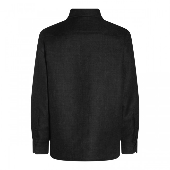 GREY WOOL CASUAL JACKET 2
