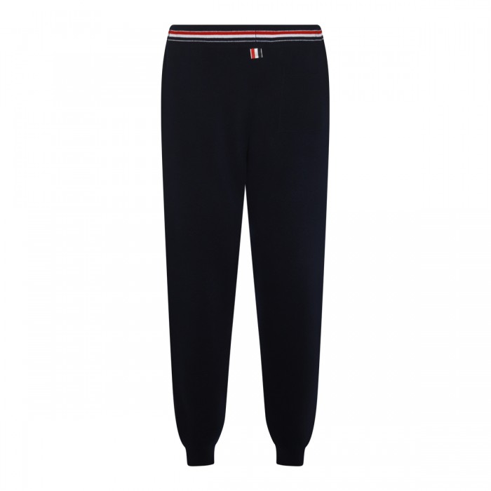 NAVY BLUE WOOL PANTS 2