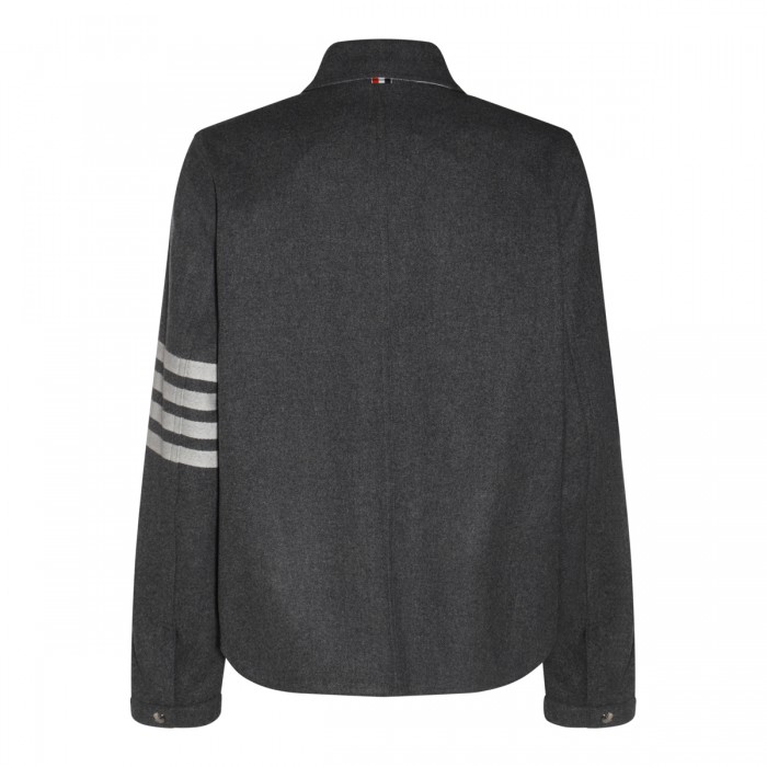 MED GREY WOOL CASUAL JACKET 2