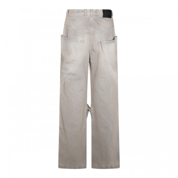 GREY COTTON DENIM JEANS 2