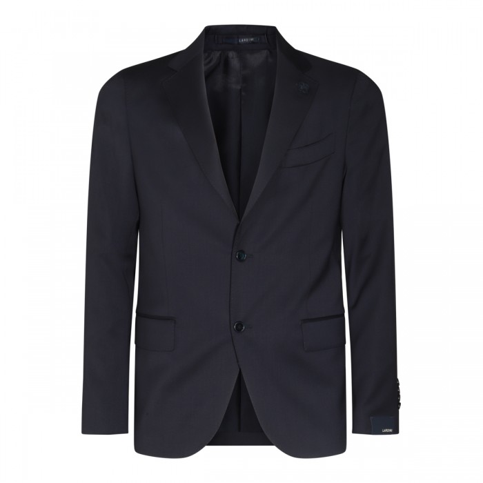 BLUE WOOL BLAZER