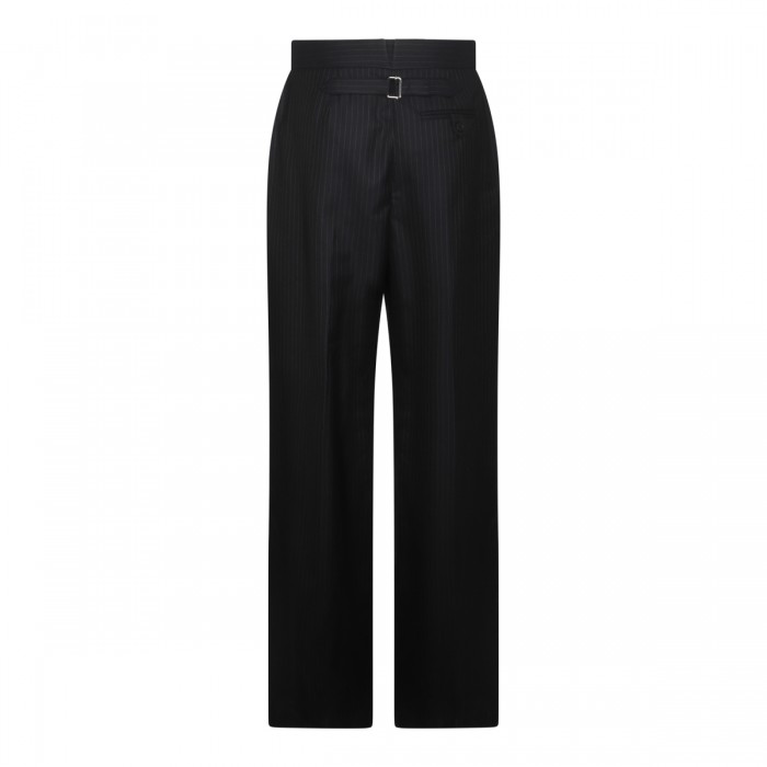 NAVY BLUE WOOL PANTS 2