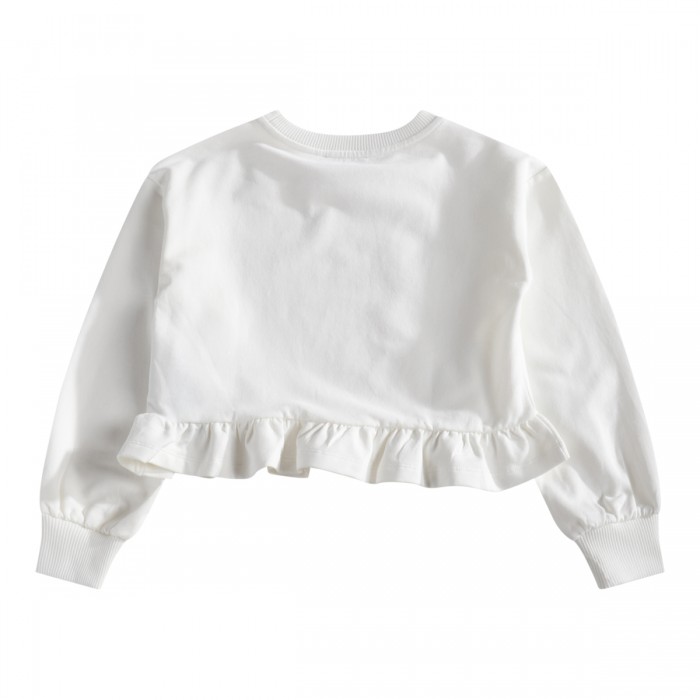 WHITE COTTON SWEATSHIRT 2