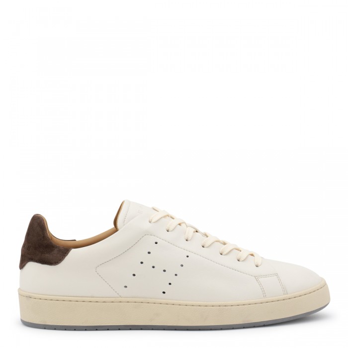 WHITE LEATHER SNEAKERS