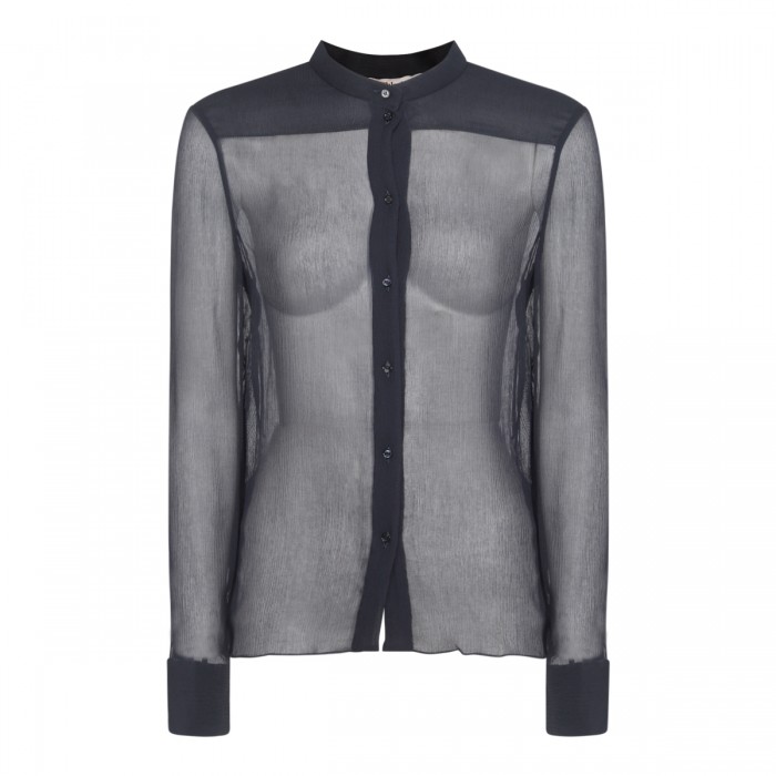 BLACK SILK SHIRT