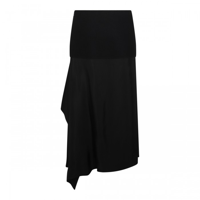 BLACK WOOL SKIRT 2