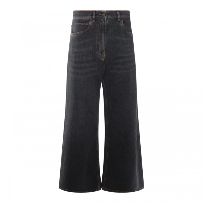 GREY COTTON JEANS