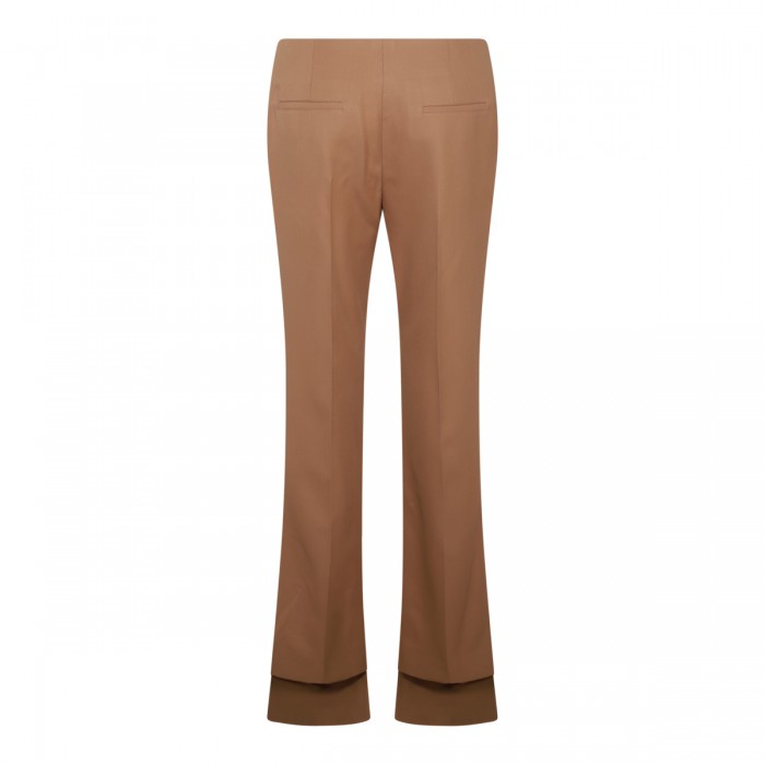 DARK BEIGE WOOL PANTS 2